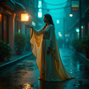 Fantasy — Regal Figure In Flowing Embroidered Robes Cinematic #0231 (ChatGPT)