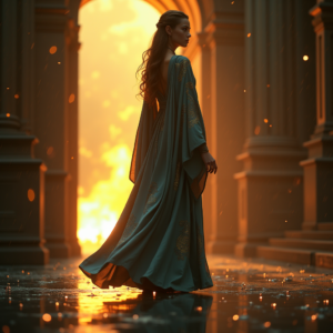 Fantasy — Regal Figure In Flowing Embroidered Robes Cinematic #0279 (ChatGPT)