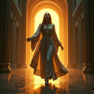 Fantasy — Regal Figure In Flowing Embroidered Robes Cinematic #0303 (ChatGPT)