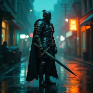 Fantasy — Warrior In Intricately Detailed Armor Catching Cinematic #0020 (Seedream)