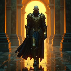 Fantasy — Warrior In Intricately Detailed Armor Catching Cinematic #0092 (Seedream)