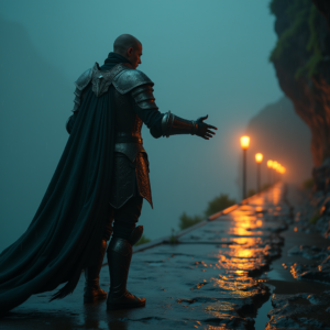 Fantasy — Warrior In Intricately Detailed Armor Catching Cinematic #0134 (Gemini)