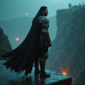 Fantasy — Warrior In Intricately Detailed Armor Catching Cinematic #0140 (Seedream)