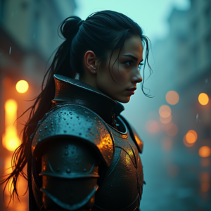 Fantasy — Warrior In Intricately Detailed Armor Catching Cinematic #0146 (Gemini)