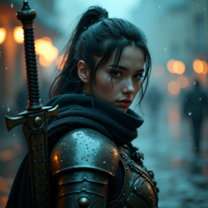 Fantasy — Warrior In Intricately Detailed Armor Catching Cinematic #0152 (Seedream)