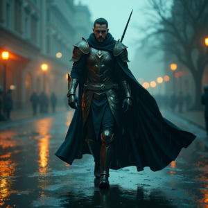 Fantasy — Warrior In Intricately Detailed Armor Catching Cinematic #0176 (Seedream)
