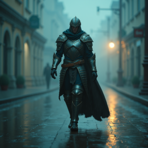 Fantasy — Warrior In Intricately Detailed Armor Catching Cinematic #0194 (Gemini)