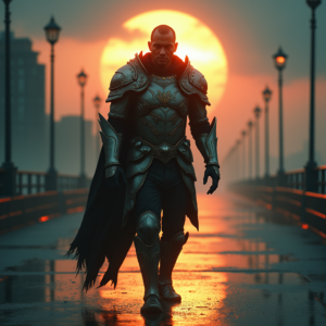 Fantasy — Warrior In Intricately Detailed Armor Catching Cinematic #0253 (Krea)