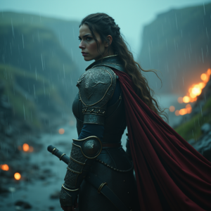 Fantasy — Warrior In Intricately Detailed Armor Catching Cinematic #0313 (Krea)