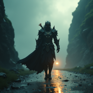 Fantasy — Warrior In Intricately Detailed Armor Catching Cinematic #0325 (Krea)