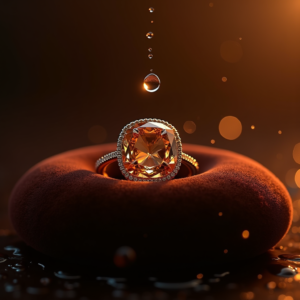 Fashion — Faceted Gemstone Ring Nestled In Dark Product Ads #0047 (Gemini)
