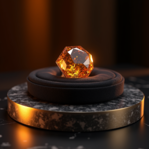 Fashion — Faceted Gemstone Ring Nestled In Dark Product Ads #0077 (Seedream)