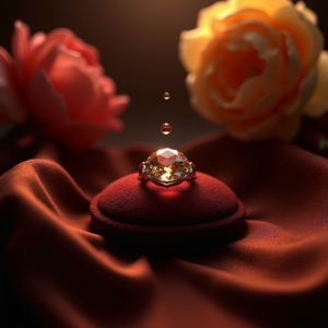 Fashion — Faceted Gemstone Ring Nestled In Dark Product Ads #0119 (Gemini)