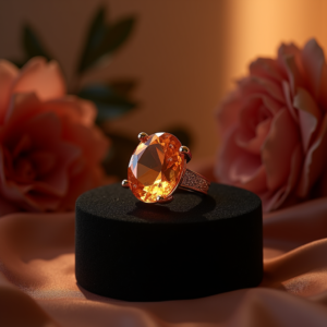 Fashion — Faceted Gemstone Ring Nestled In Dark Product Ads #0143 (Gemini)