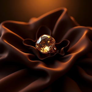 Fashion — Faceted Gemstone Ring Nestled In Dark Product Ads #0209 (Seedream)