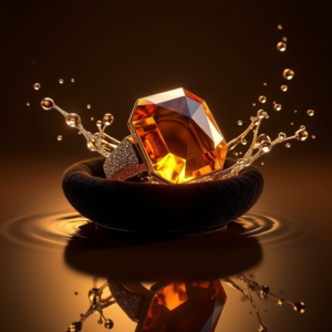Fashion — Faceted Gemstone Ring Nestled In Dark Product Ads #0253 (Firefly)