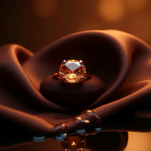 Fashion — Faceted Gemstone Ring Nestled In Dark Product Ads #0277 (Firefly)