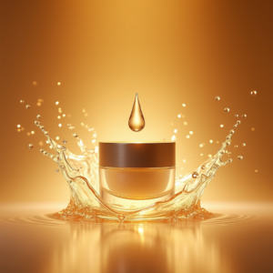 Fashion — Frosted-glass Cosmetics Jar With A Brushed-silver Product Ads #0256 (Leonardo)