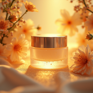 Fashion — Frosted-glass Cosmetics Jar With A Brushed-silver Product Ads #0340 (Leonardo)