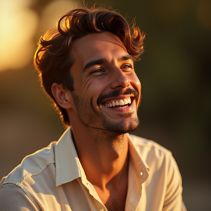 Fashion — Man In A Relaxed Linen Shirt Photography #0050 (Leonardo)