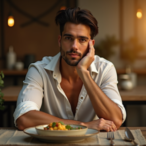 Fashion — Man In A Relaxed Linen Shirt Photography #0080 (Krea)