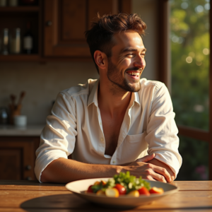 Fashion — Man In A Relaxed Linen Shirt Photography #0086 (Leonardo)