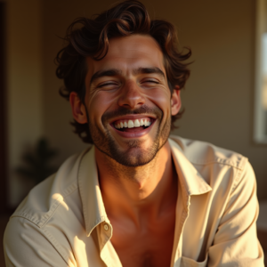 Fashion — Man In A Relaxed Linen Shirt Photography #0236 (Krea)