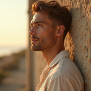 Fashion — Man In A Relaxed Linen Shirt Photography #0248 (Krea)