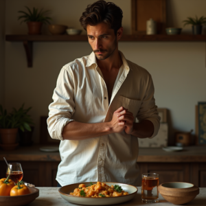 Fashion — Man In A Relaxed Linen Shirt Photography #0290 (Leonardo)