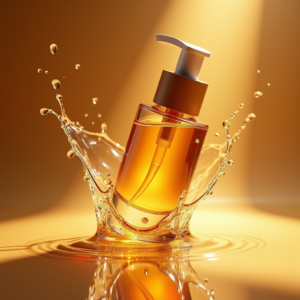 Fashion — Minimalist Skincare Bottle With A Bamboo Product Ads #0054 (Dreamina)