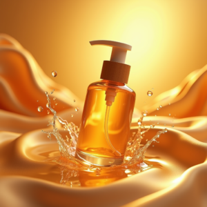 Fashion — Minimalist Skincare Bottle With A Bamboo Product Ads #0066 (Dreamina)