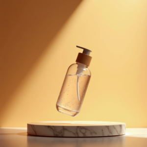 Fashion — Minimalist Skincare Bottle With A Bamboo Product Ads #0078 (Dreamina)