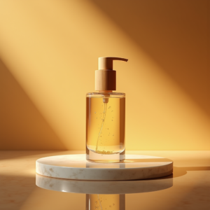 Fashion — Minimalist Skincare Bottle With A Bamboo Product Ads #0096 (ChatGPT)