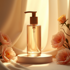 Fashion — Minimalist Skincare Bottle With A Bamboo Product Ads #0144 (ChatGPT)