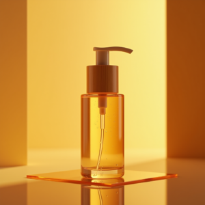 Fashion — Minimalist Skincare Bottle With A Bamboo Product Ads #0198 (Dreamina)