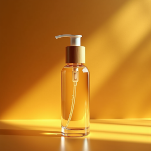 Fashion — Minimalist Skincare Bottle With A Bamboo Product Ads #0204 (ChatGPT)