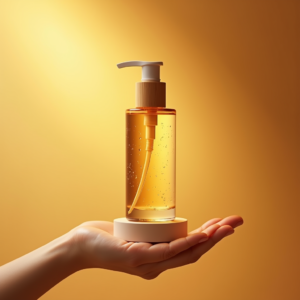 Fashion — Minimalist Skincare Bottle With A Bamboo Product Ads #0248 (Stable Diffusion)