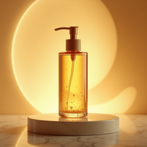 Fashion — Minimalist Skincare Bottle With A Bamboo Product Ads #0308 (Stable Diffusion)
