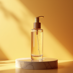 Fashion — Minimalist Skincare Bottle With A Bamboo Product Ads #0320 (Stable Diffusion)