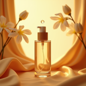 Fashion — Minimalist Skincare Bottle With A Bamboo Product Ads #0332 (Stable Diffusion)