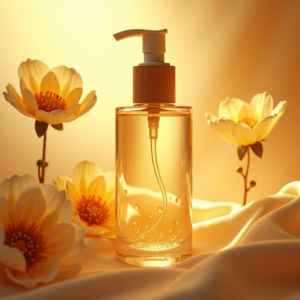 Fashion — Minimalist Skincare Bottle With A Bamboo Product Ads #0344 (Stable Diffusion)