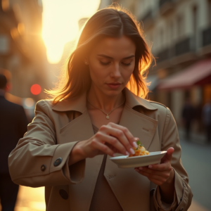 Fashion — Model In A Structured Trench Coat Photography #0024 (Recraft)