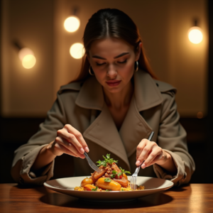 Fashion — Model In A Structured Trench Coat Photography #0282 (Stable Diffusion)