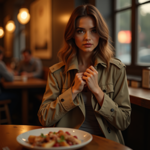 Fashion — Model In A Structured Trench Coat Photography #0294 (Stable Diffusion)