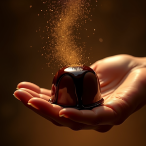 Fashion — Rich Dark-chocolate Dessert With A Glossy Product Ads #0021 (FLUX)