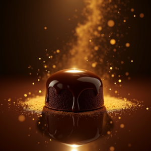 Fashion — Rich Dark-chocolate Dessert With A Glossy Product Ads #0057 (FLUX)