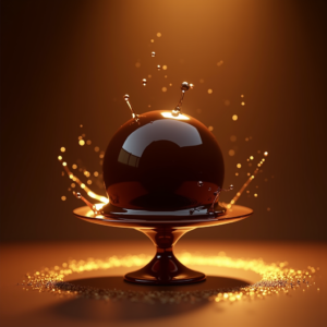 Fashion — Rich Dark-chocolate Dessert With A Glossy Product Ads #0069 (FLUX)
