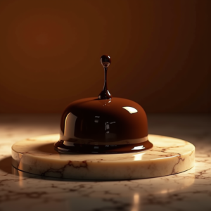 Fashion — Rich Dark-chocolate Dessert With A Glossy Product Ads #0081 (FLUX)