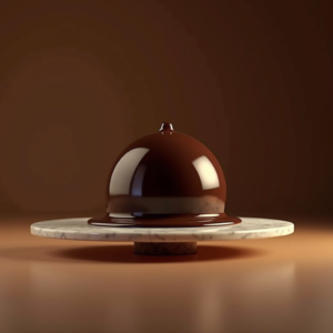 Fashion — Rich Dark-chocolate Dessert With A Glossy Product Ads #0105 (FLUX)