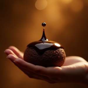 Fashion — Rich Dark-chocolate Dessert With A Glossy Product Ads #0225 (FLUX)
